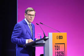 Johann Wadephul speaking at the BDI Day of Industry in Berlin